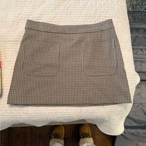 Aritzia Black and White Mini Skirt